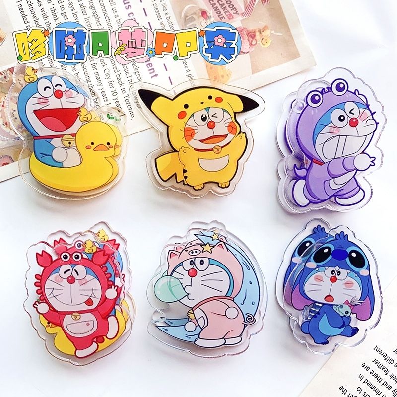 Cosplay Prop Book - 6 Pcs Doraemon Cross Dressing Acrylic