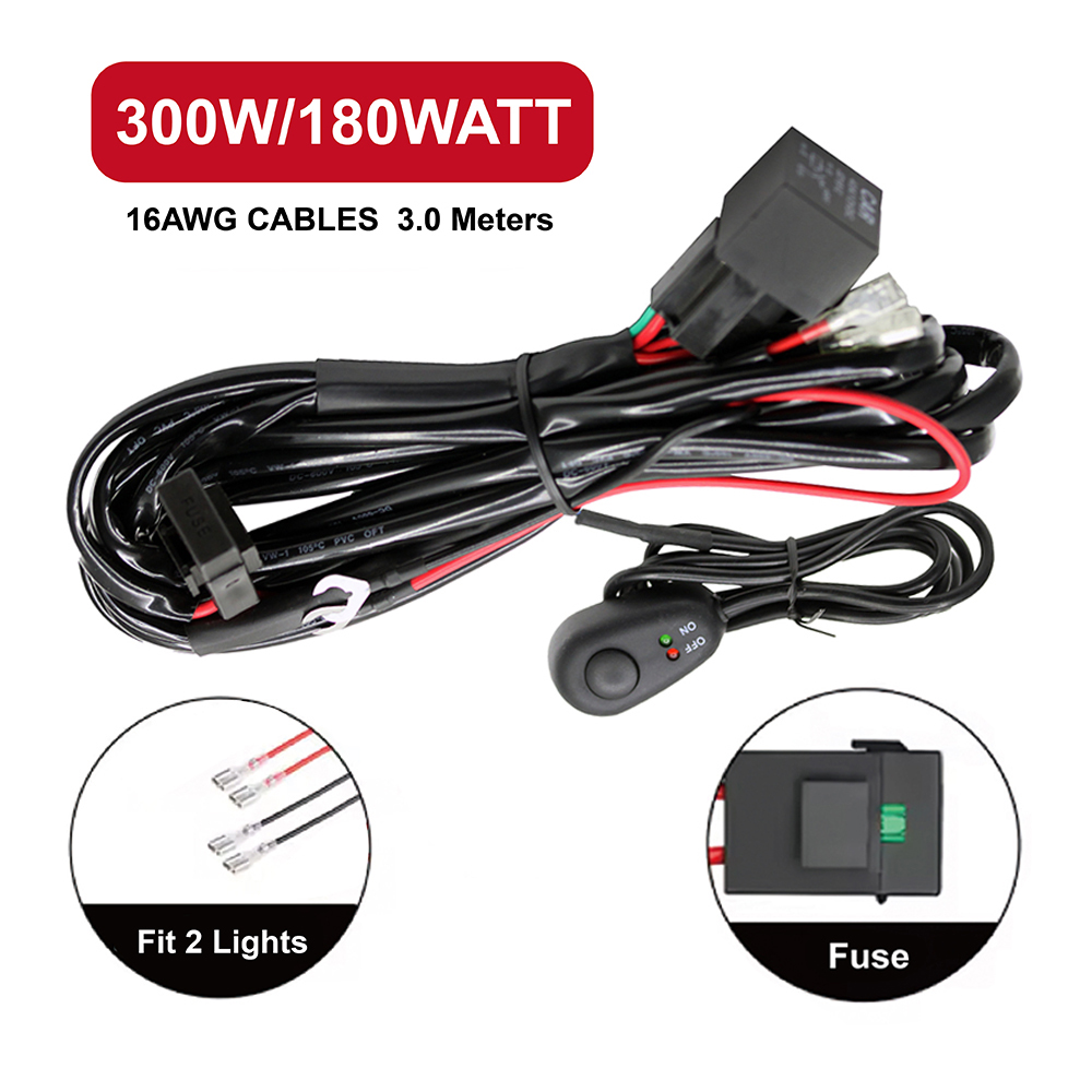 Led El Wire - Loom Cable Kit 3M 12V 24V