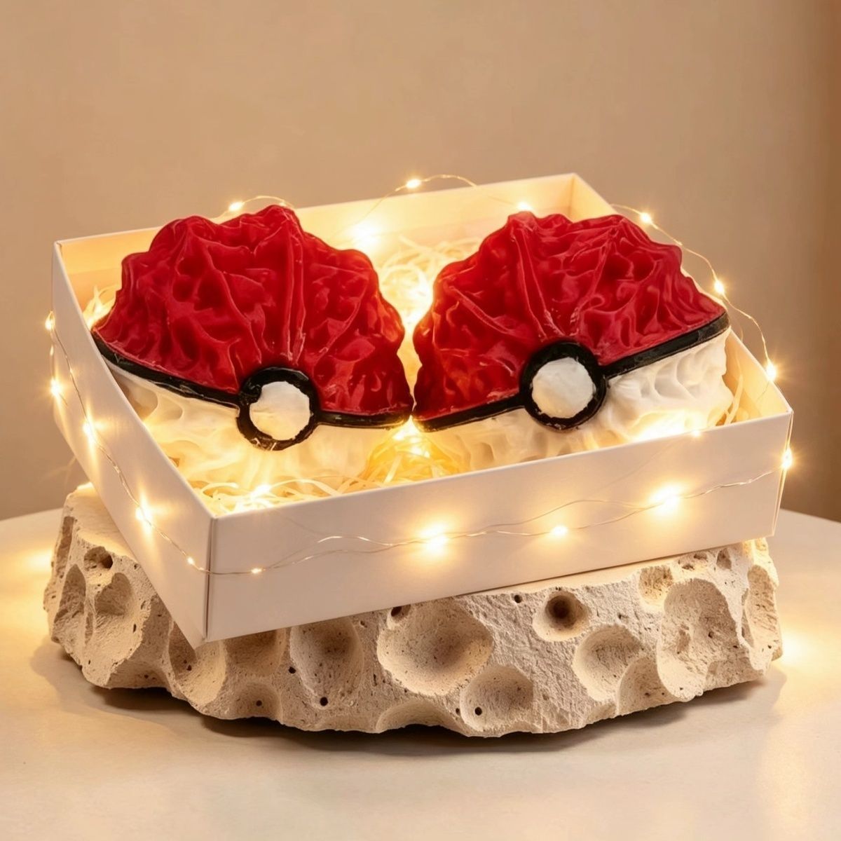 Pokemon Pokeball 3D Walnut Red - đánh giá và giá Pokeball Cosplay Prop