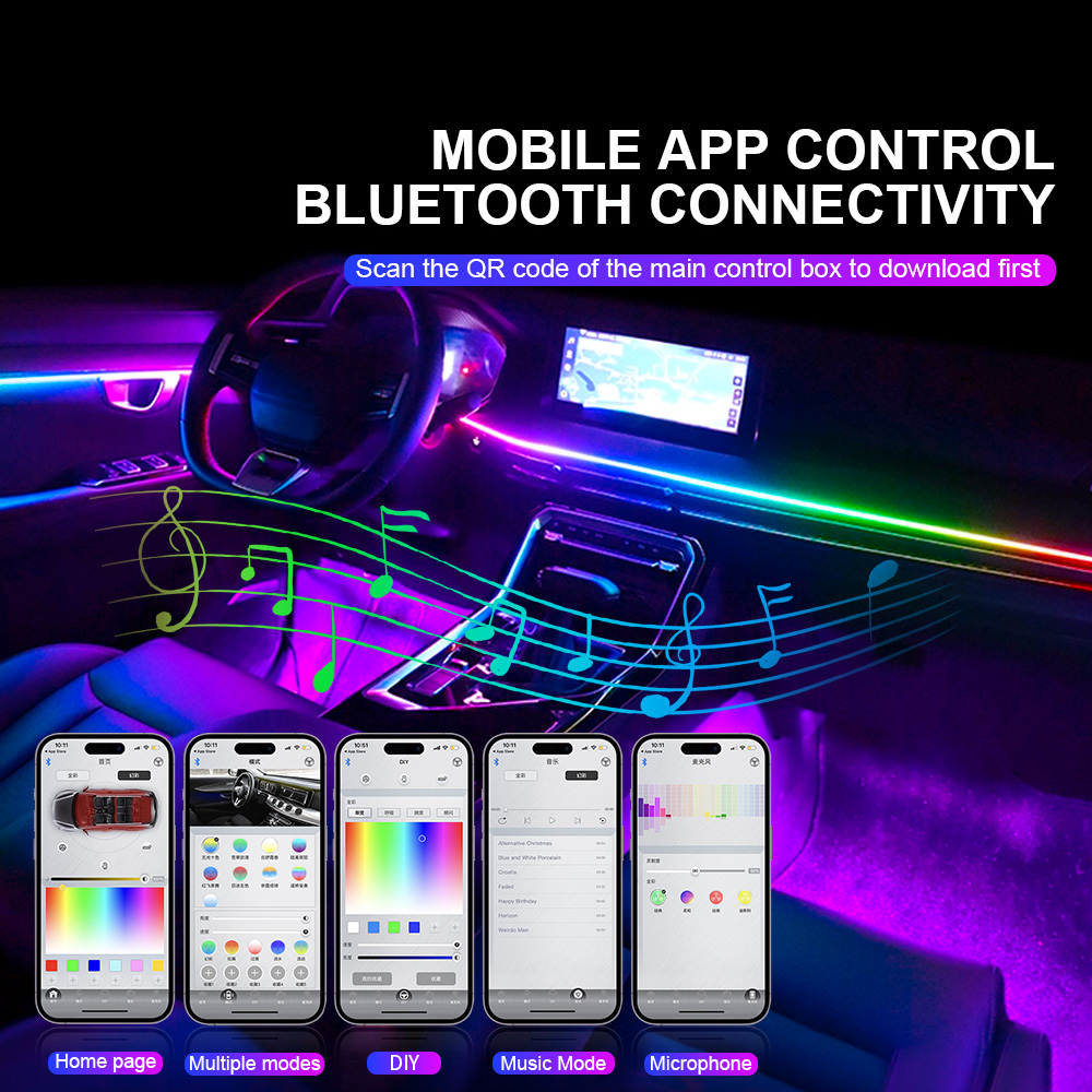Car LED Symphony Decoration Am - đánh giá và giá Led El Wire