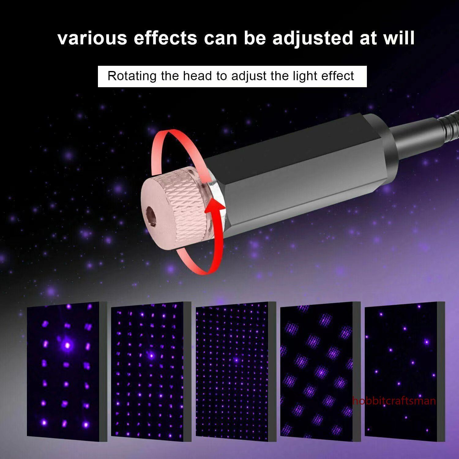 Mini LED Car Roof Star Night L - đánh giá và giá Led El Wire
